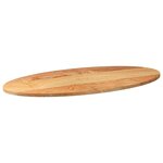 vidaXL Dessus de table 100x50x2 cm bois de chêne massif ovale