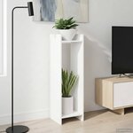 vidaXL Support de Plante Blanc 30 x 30 x 100 cm Bois d'ingénierie