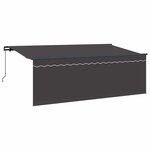vidaXL Auvent Rétractable Anthracite 350 x 200 cm