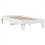 vidaXL Cadre de lit sans matelas blanc 100x200 cm bois de pin massif