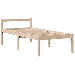 vidaXL Lit bibliothèque sans matelas 75x190 cm bois de pin massif