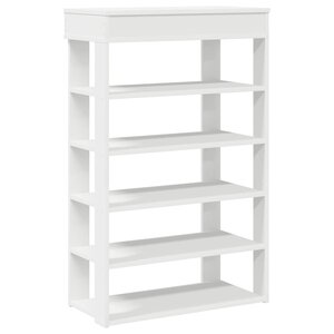 vidaXL Étagère à chaussures blanc 60x30x98 cm bois d'ingénierie