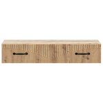 vidaXL Table d'appoint murale Chêne artisanal 87 5 x 34 5 x 17 cm