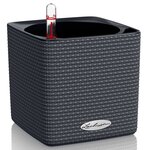 Lechuza jardinière de table cube color 14 all-in-one anthracite