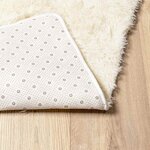 vidaXL Tapis Shaggy à poils longs NAVARRA crème 200x200 cm polyester