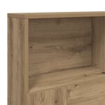 vidaXL Armoire de tête de lit chêne artisanal 140x19x103 5 cm