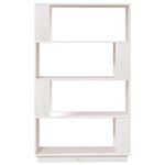 vidaXL Bibliothèque/Séparateur de pièce Blanc 80x25x132 cm Pin massif