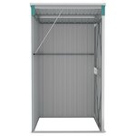 vidaXL Remise de jardin murale Vert 118x100x178 cm Acier galvanisé