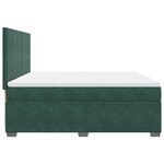 vidaXL Sommier à lattes de lit et matelas Vert foncé 180x200cm Velours