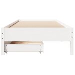 vidaXL Cadre de lit sans matelas blanc 90x190 cm bois de pin massif