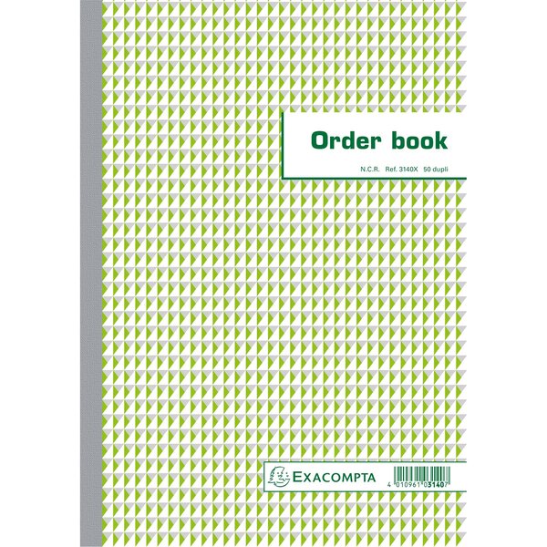 Orderbook Ligné 29 7x21cm 50 Feuillets Double Autocopiant - Blanc - X 5 - Exacompta