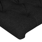 vidaXL Tête de lit à LED Noir 180x7x78/88 cm Tissu