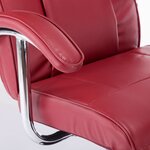 vidaXL Fauteuil TV rouge bordeaux similicuir