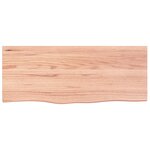 vidaXL Étagère murale marron clair bois chêne massif traité