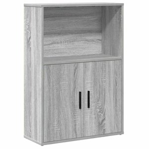 vidaXL Bibliothèque sonoma gris 60x24x85 cm bois d'ingénierie