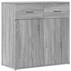 vidaXL Buffet sonoma gris 79x38x80 cm bois d'ingénierie