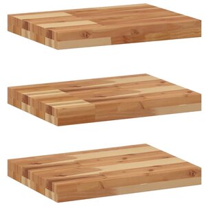 vidaXL Étagères flottantes 3 Pièces 60x30x4 cm acacia massif à l'huile