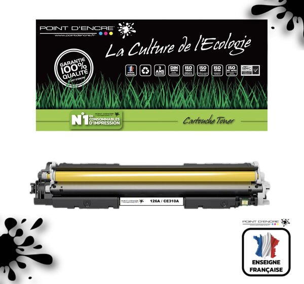 126A / CE310A - JAUNE - Grande capacité