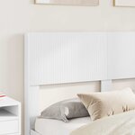 vidaXL Cadre de lit avec rangement et tête de lit Blanc 140 x 200 cm