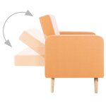 vidaXL Canapé Tissu Orange