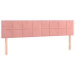 vidaXL Sommier à lattes de lit avec matelas et LED Rose 160x200 cm