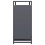 vidaXL Portant de bois chauffage anthracite 60x28x65 cm