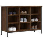 vidaXL Armoire à chaussures chêne marron 100x35x70cm bois d'ingénierie