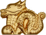 Monnaie GREAT DRAGON Lunar Collection Gilded 1 Oz Argent 1000 Togrog Mongolia 2024 (PRÉCOMMANDE)