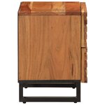 vidaXL Tables de chevet 2 Pièces 40x34x46 cm bois d'acacia massif