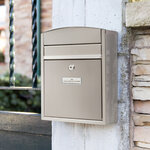 Boîte aux Lettres en Acier Inoxydable  Compact E5737  Anti-pluie  Inox