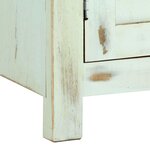 vidaXL Buffet Bleu clair 110x35x70 cm Bois de manguier massif