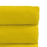 vidaXL Chaises à manger lot de 2 Jaune Velours