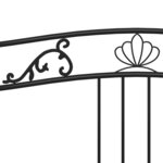 vidaXL Cadre de canapé-lit sans matelas noir métal 90x200 cm