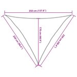 vidaXL Voile d'ombrage 160 g/m² Marron 2 5x2 5x3 5 m PEHD
