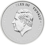 Monnaie ELEVEN AND VECNA Stranger Things 1/2 Oz Argent 50 Cents Tuvalu 2026 (PRÉCOMMANDE)