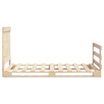 vidaXL Cadre de lit sans matelas avec tête de lit 90x200 cm