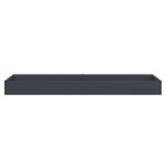vidaXL Vasque 120x46x11 cm fonte minérale/marbre anthracite