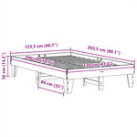 vidaXL Cadre de lit sans matelas blanc 120x200 cm bois de pin massif