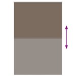 vidaXL Store enrouleur occultant café 145x230cm largeur du tissu