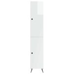 vidaXL Ensemble de Meubles 2 Pièces Blanc brillant Bois d'ingénierie
