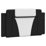 vidaXL Cadre de lit avec LED sans matelas noir et blanc 100x200 cm