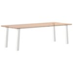 vidaXL Pieds de table console 4 pièces Blanc 72 cm Acier