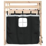 vidaXL Lit superposé sans matelas 90x200 cm bois de pin massif