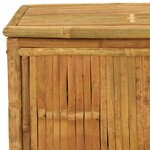 vidaXL Boîte de rangement de jardin 110x52x55 cm Bambou