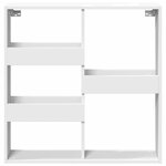 vidaXL Armoire murale blanc 80x15x80 cm bois d'ingénierie