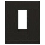 vidaXL Buffet avec tiroirs et portes chêne noir 73x31x90 cm