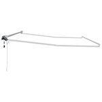 vidaXL Cadre de store rétractable électrique Blanc 4 5 × 3 m Aluminium
