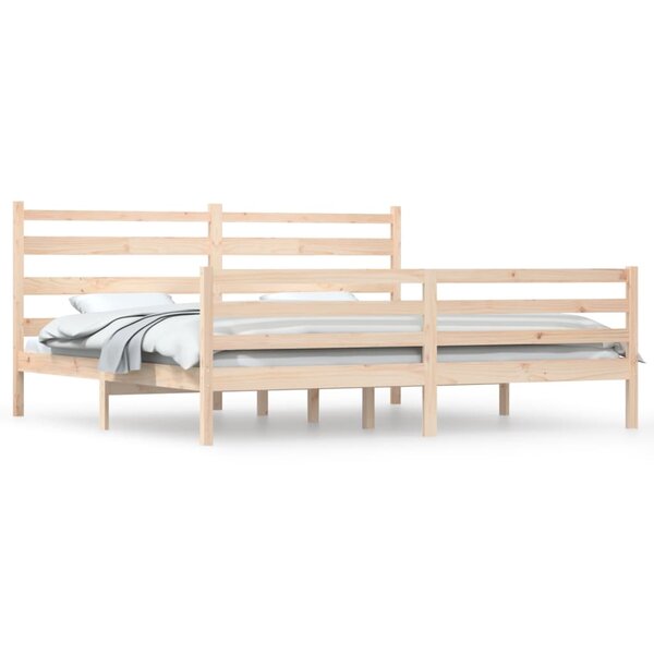 vidaXL Cadre de lit Bois de pin massif 200x200 cm