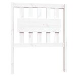 vidaXL Cadre de lit sans matelas blanc bois massif