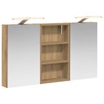 vidaXL Ensemble de Meubles de Salle de Bain 3 Pièces 90 x 10 5 x 50 cm
